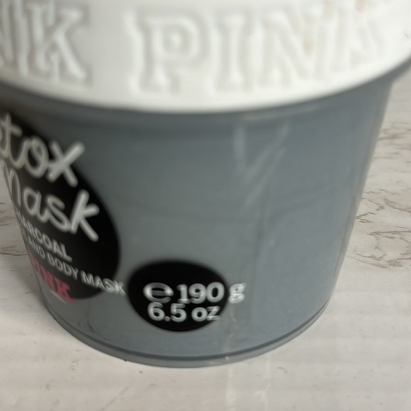 Victoria Secret PINK - CHARCOAL DETOX MASK Black Clay Face & Body Mask 6.5Oz - Picture 5 of 7